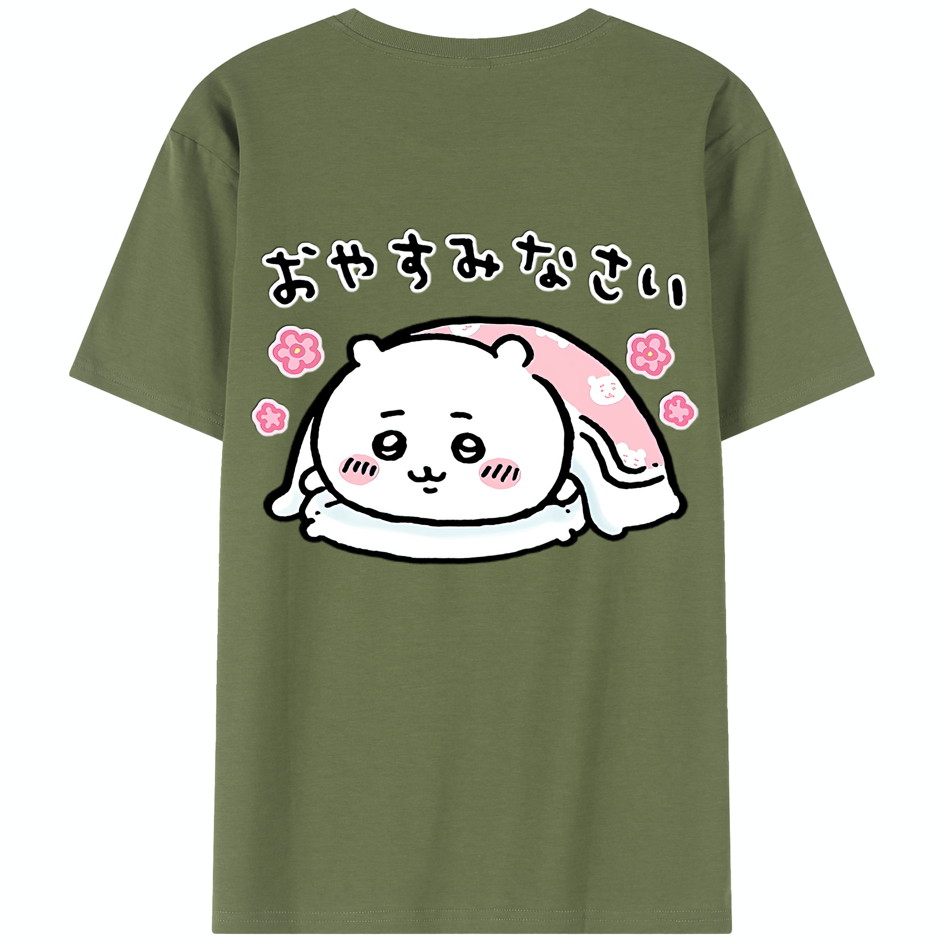 （画像用） ちいかわ ちいかわ Chii-kawa chiikawa 綿100％半袖Tシャツ（背面プリント）